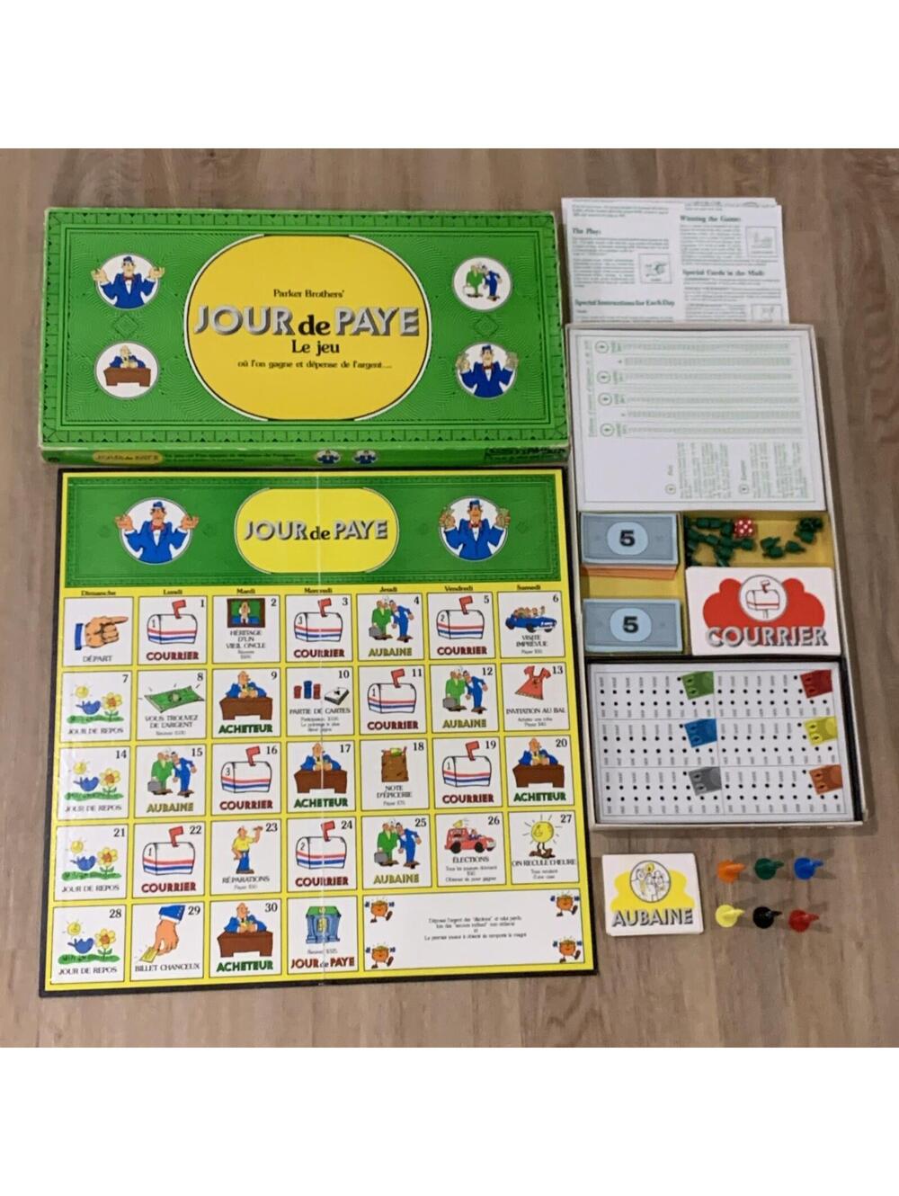 Pay Day Jeu Parker Brothers 1975 French Jour de Paye